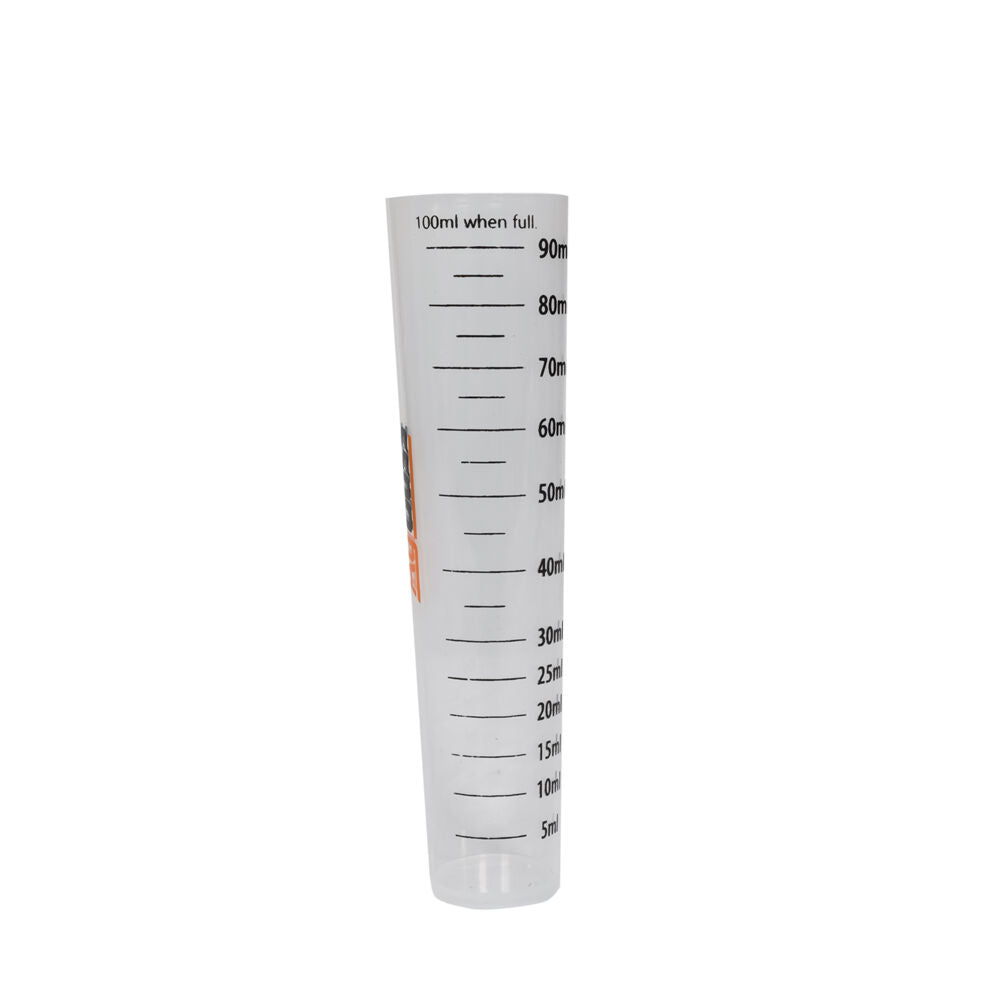 5PK AgBoss PourMaxx Chemical Resistant Measuring Cylinder 100ml Clear;