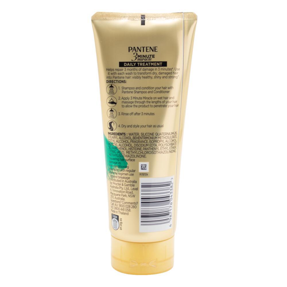 6PK Pantene 180ml Daily Treatment 3 Minute Miracle Smooth/Sleek