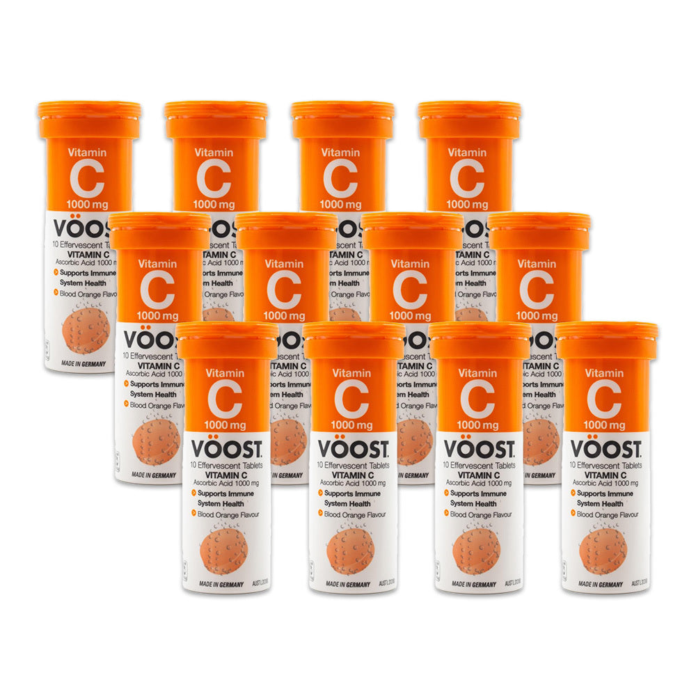 120pc Voost Vitamin C Effervescent Tablets Blood Orange Flavour