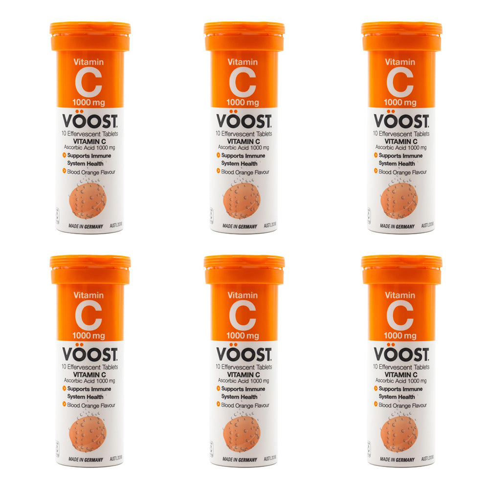 60pc Voost Vitamin C Effervescent Tablets Blood Orange Flavour