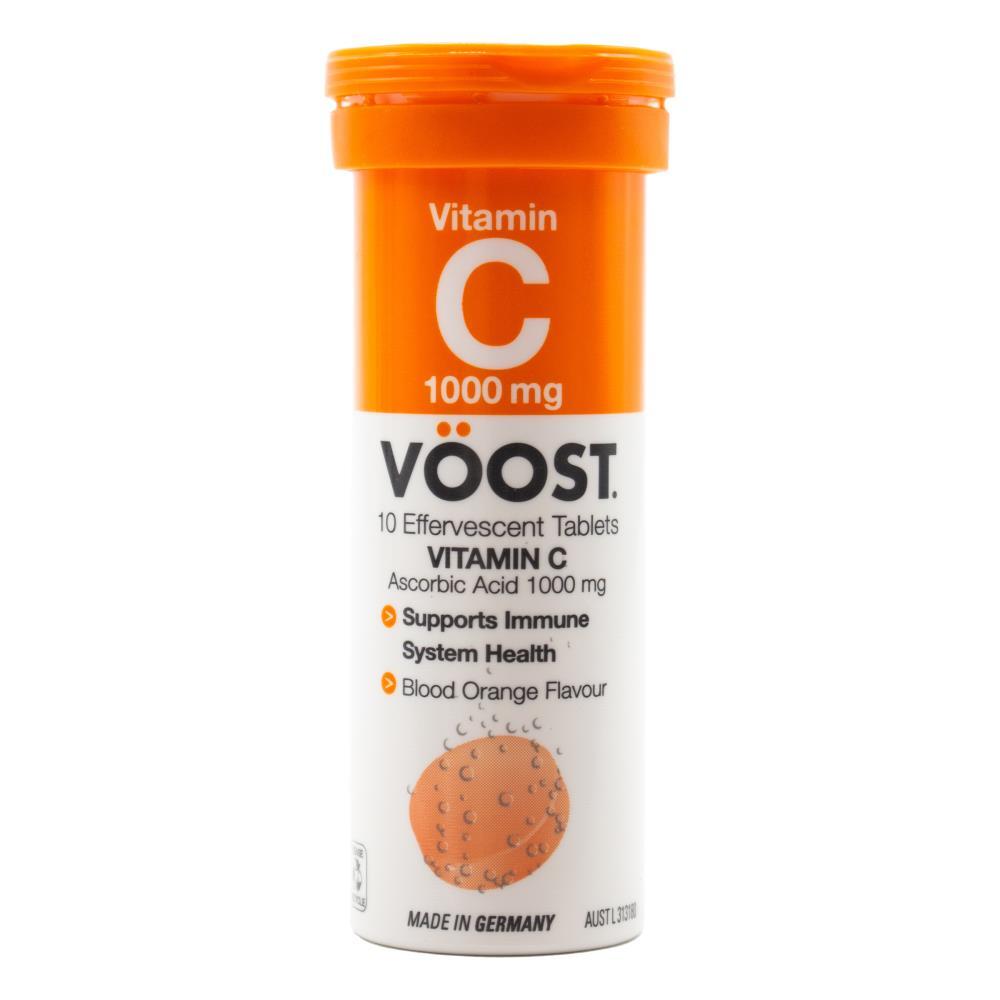 60pc Voost Vitamin C Effervescent Tablets Blood Orange Flavour