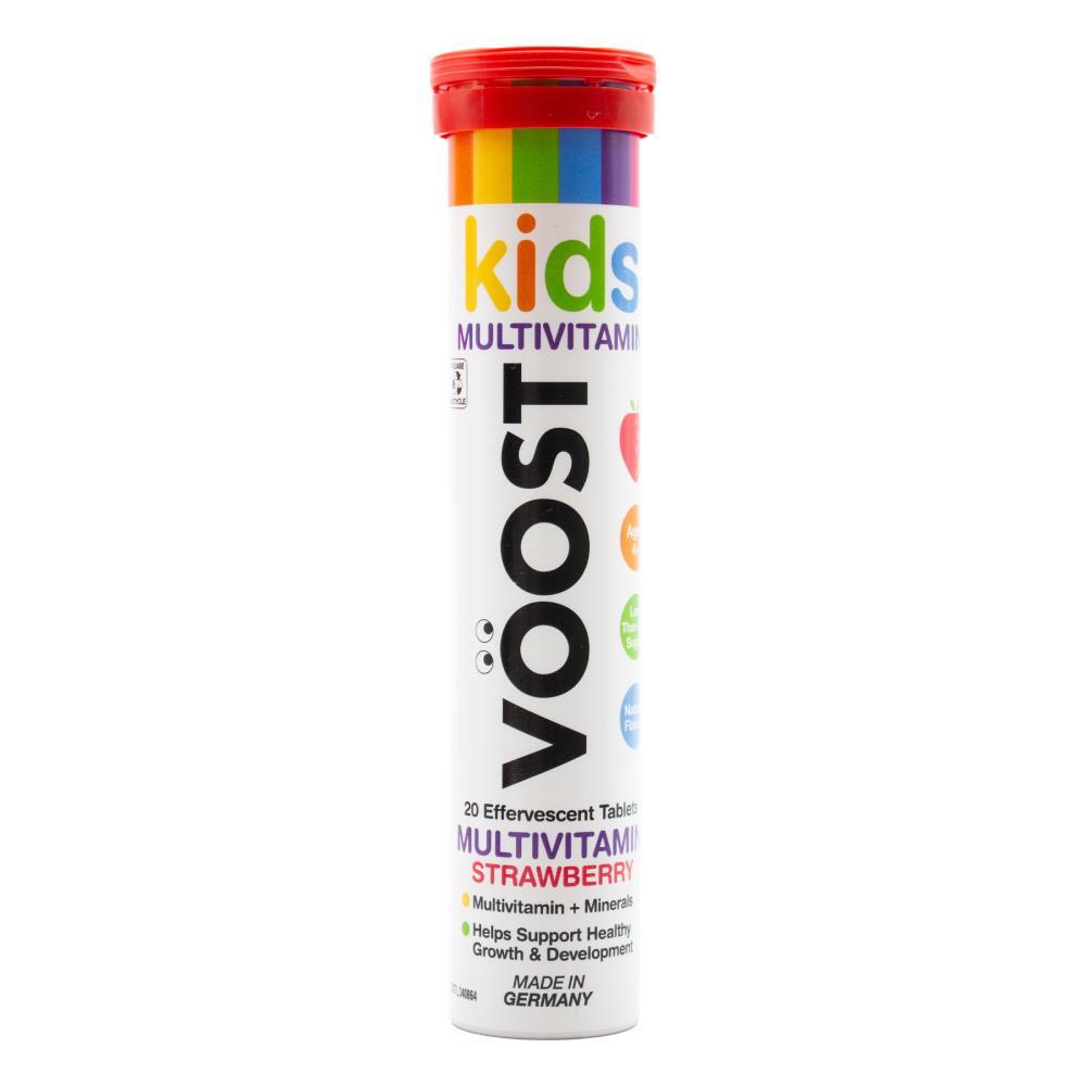 160pc Voost Kids Multivitamin Effervescent Tablets Strawberry Flavour