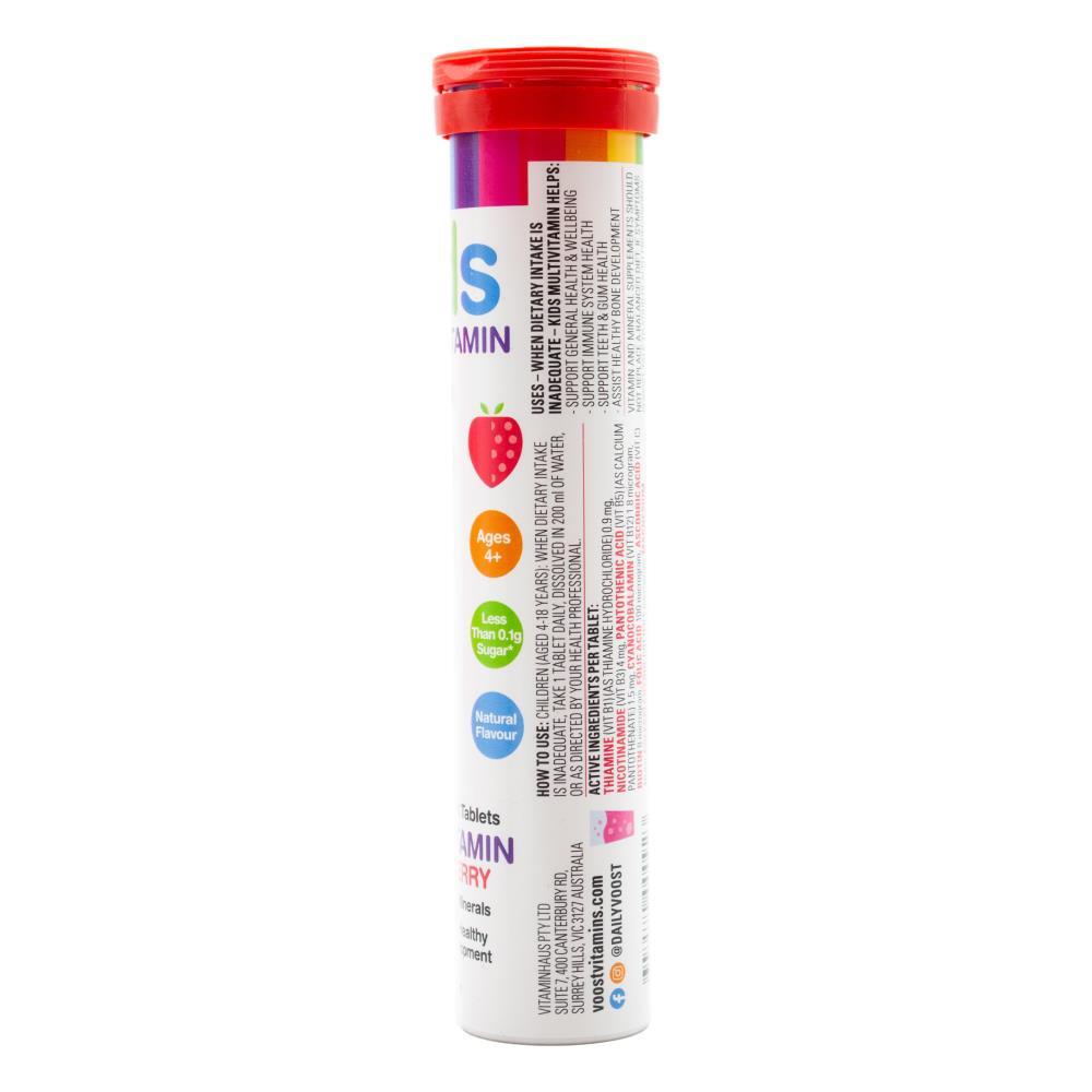 160pc Voost Kids Multivitamin Effervescent Tablets Strawberry Flavour
