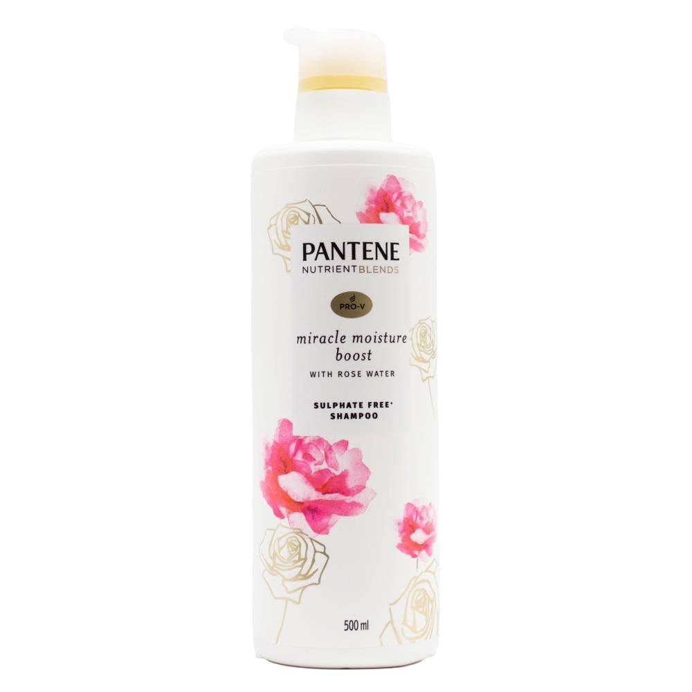6PK Pantene 500ml Shampoo Pro V Miracle Moisture Boost Sulphate Free