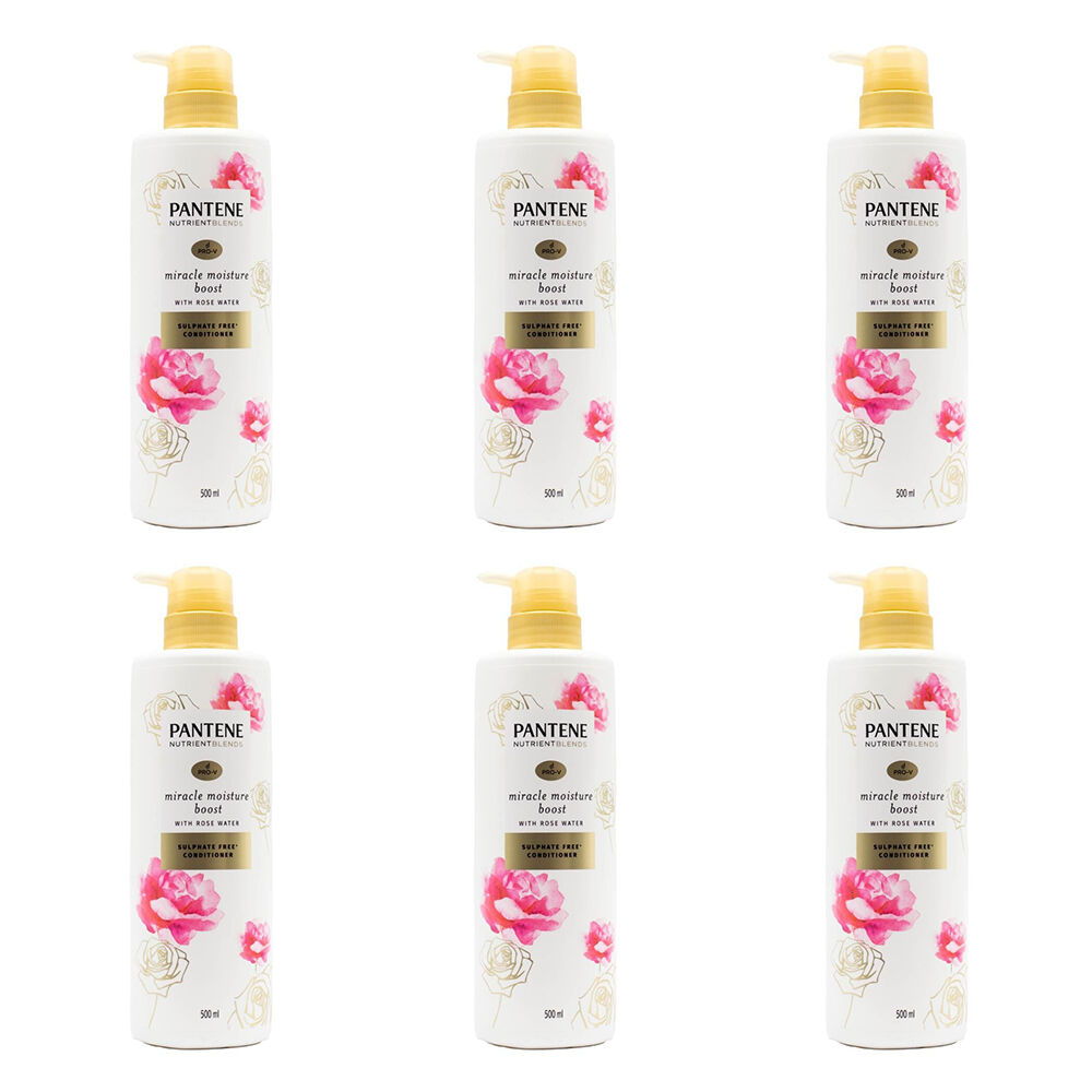 6PK Pantene 500ml Conditioner Pro V Miracle Moisture Boost Sulphate Free