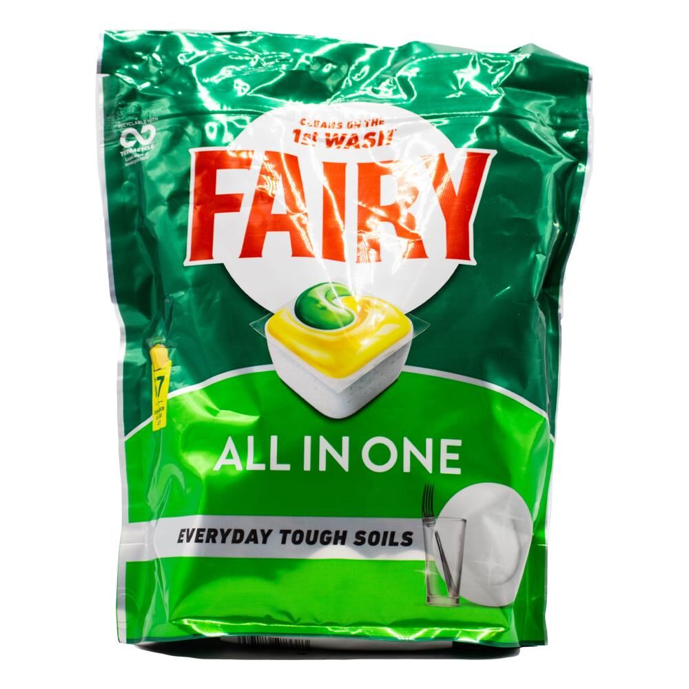 134pc Fairy Dishwasher Capsules All-in-One Cleaner Lemon