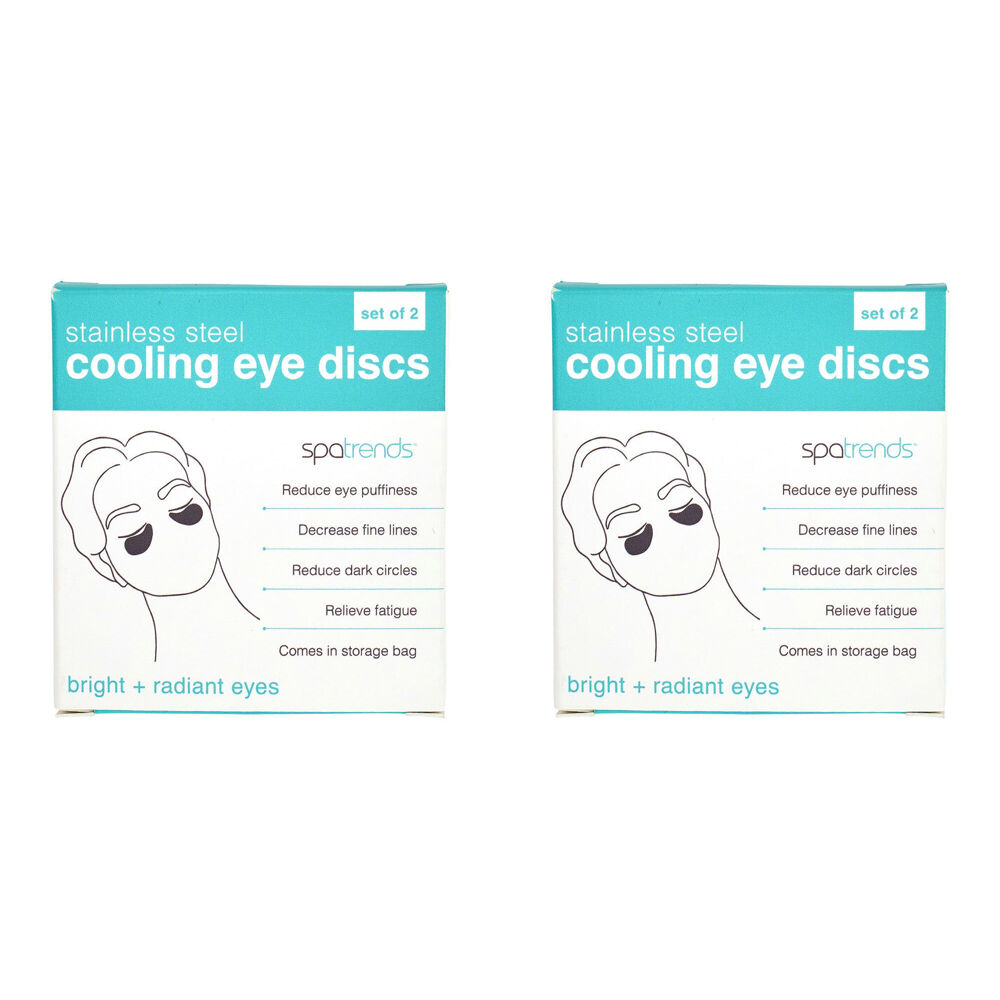 2PK Annabel Trends Spa Trends Cooling Eye Discs w/ Storage Bag