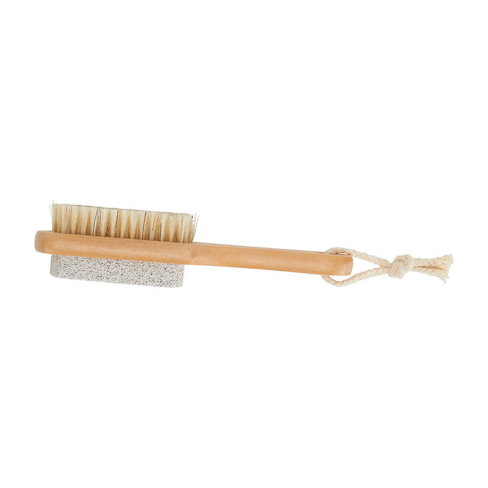 3PK Annabel Trends Spa Trends Wooden Pumice Stone Foot Brush 17.5x4cm