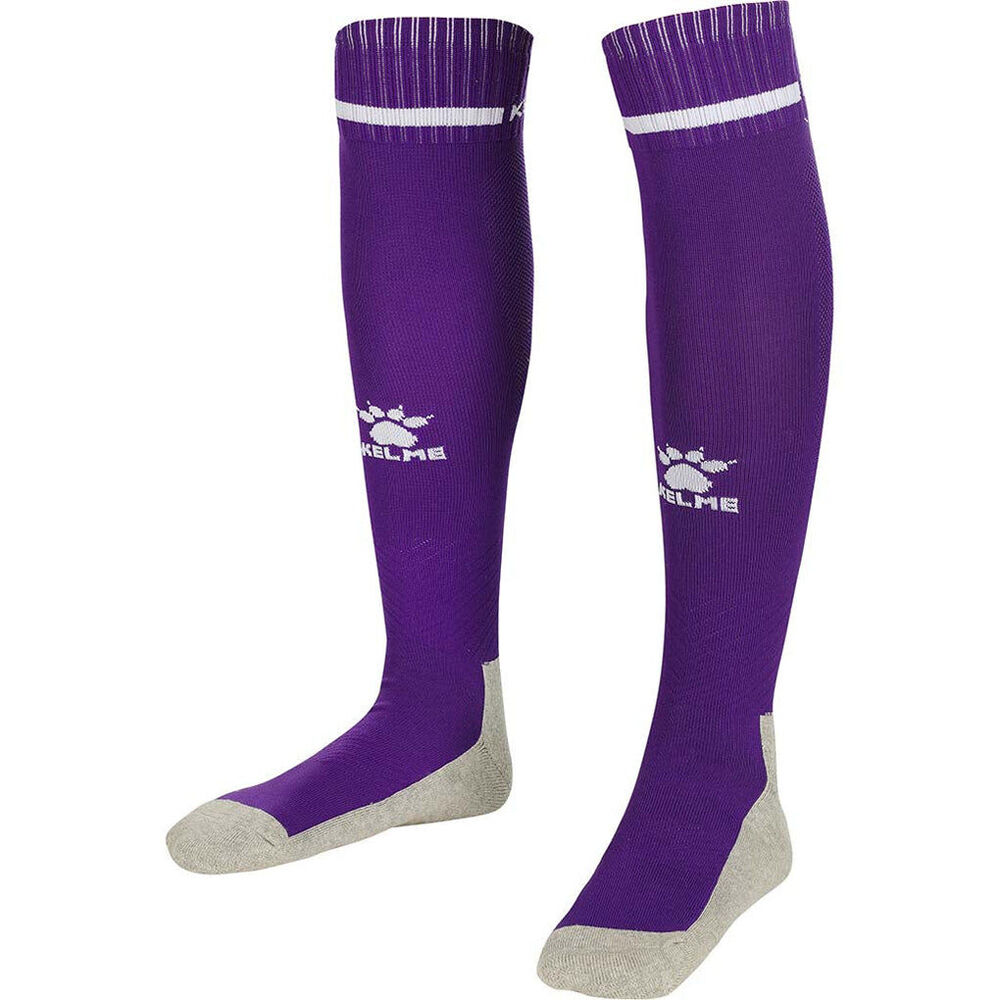 Kelme Sport Full Length Football Soccer Socks Size US6-11 Purple/White