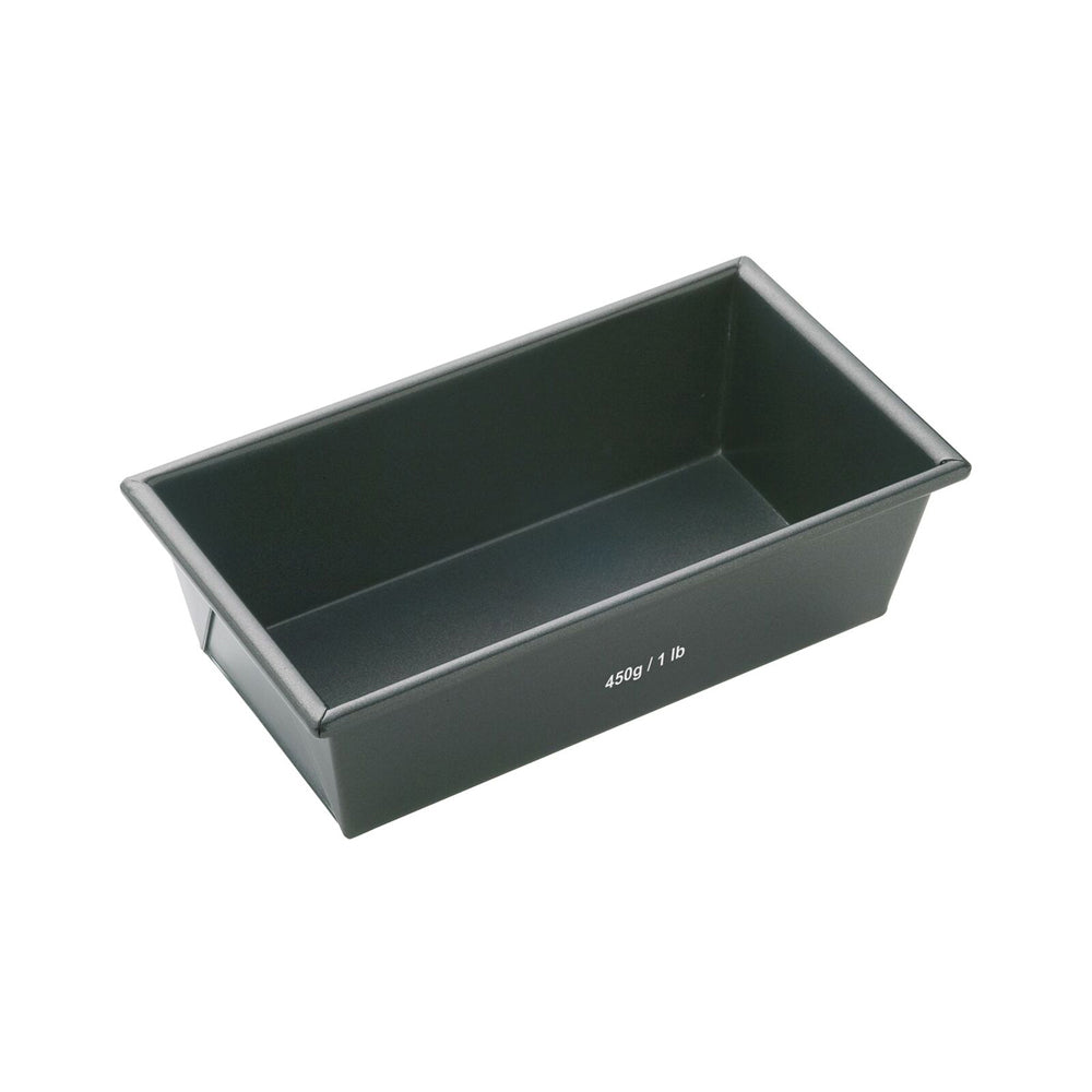2x Mastercraft 15x9cm Heavy Base Non-Stick Box Sided Loaf/Bread Pan - Black