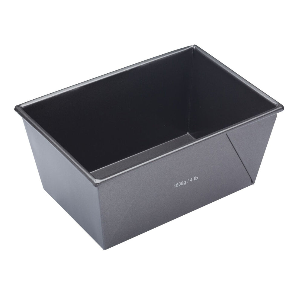 2x Mastercraft 24x16cm Heavy Base Non-Stick Box Sided Loaf/Bread Pan - Black