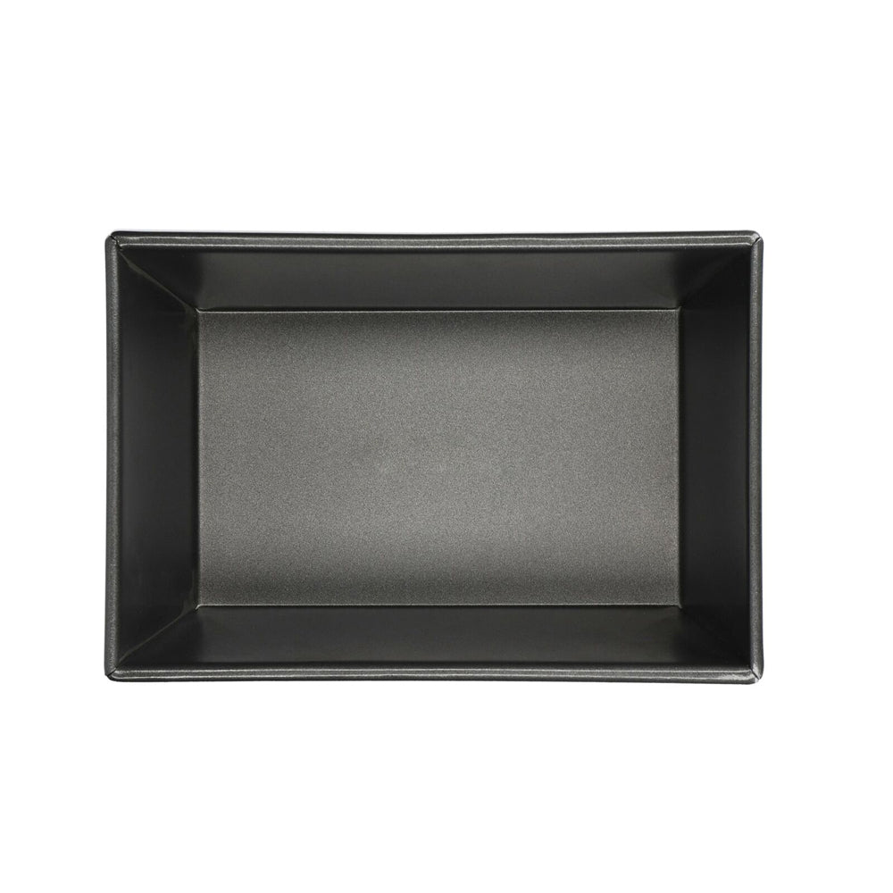 2x Mastercraft 24x16cm Heavy Base Non-Stick Box Sided Loaf/Bread Pan - Black