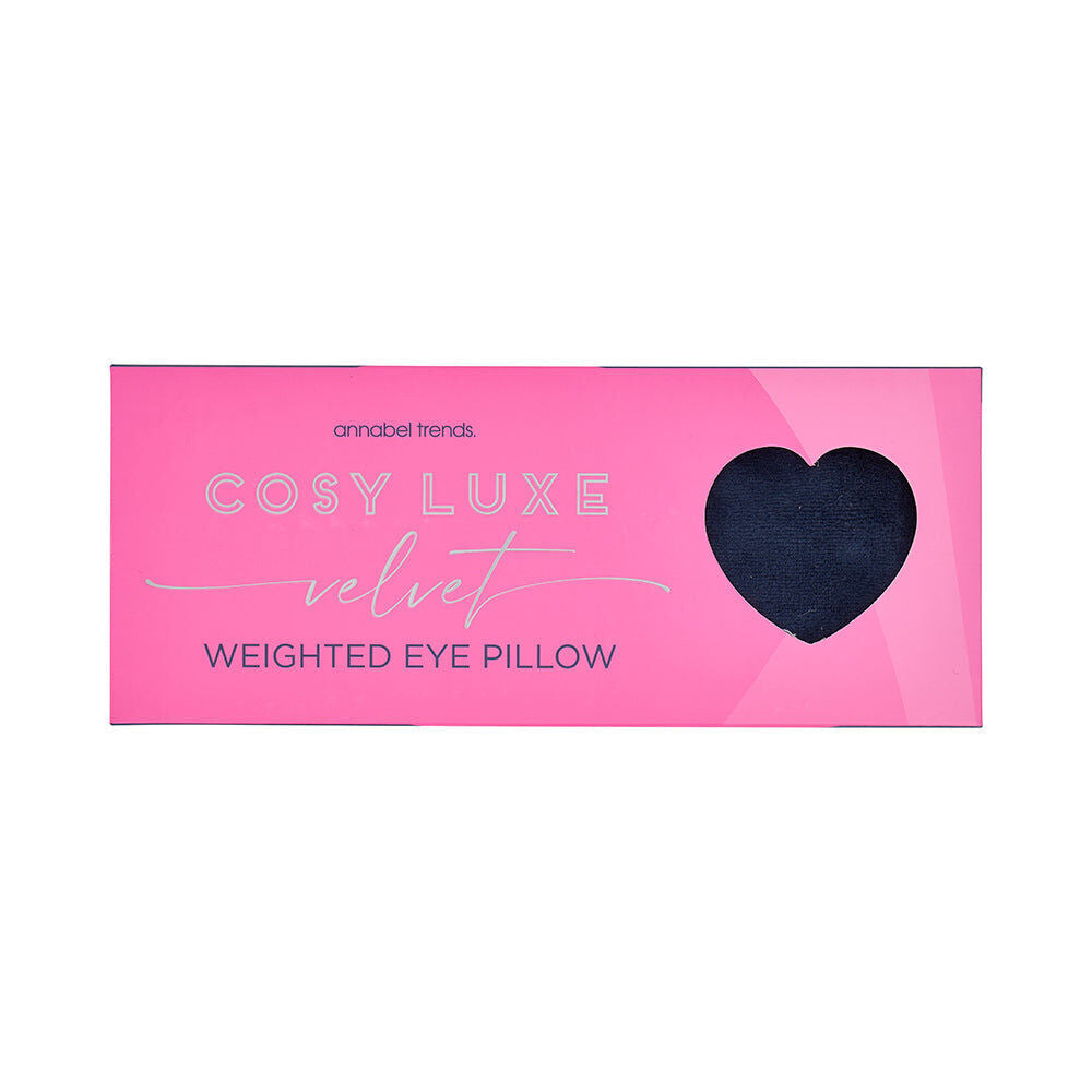Annabel Trends Velvet Cosy Luxe Eye Rest Pillow 13.5x9cm Sapphire Blue