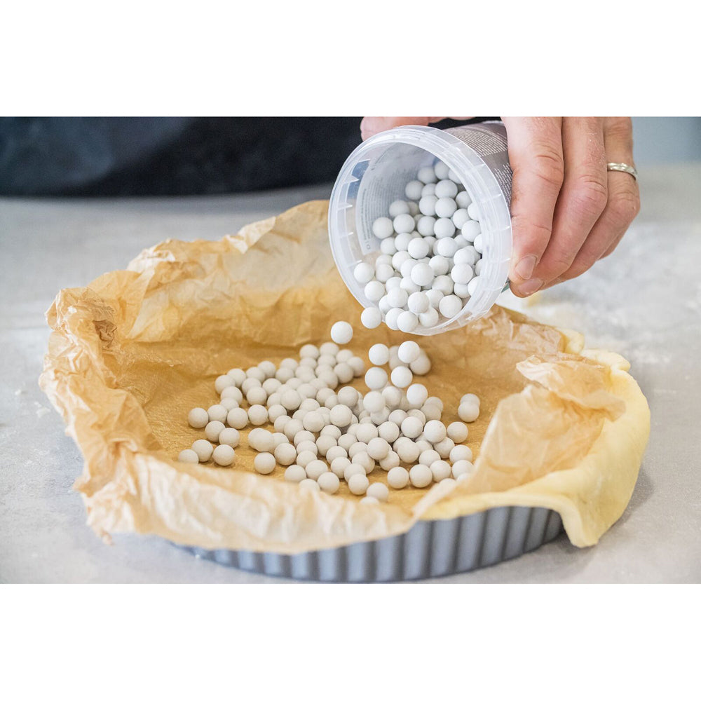 2x Mastercraft 500g Ceramic Baking Beans Pie Weights In Tub