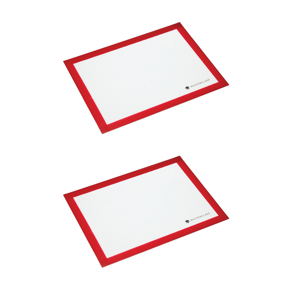 2x Mastercraft 40x30cm Silicone Baking Sheet Cake Liner