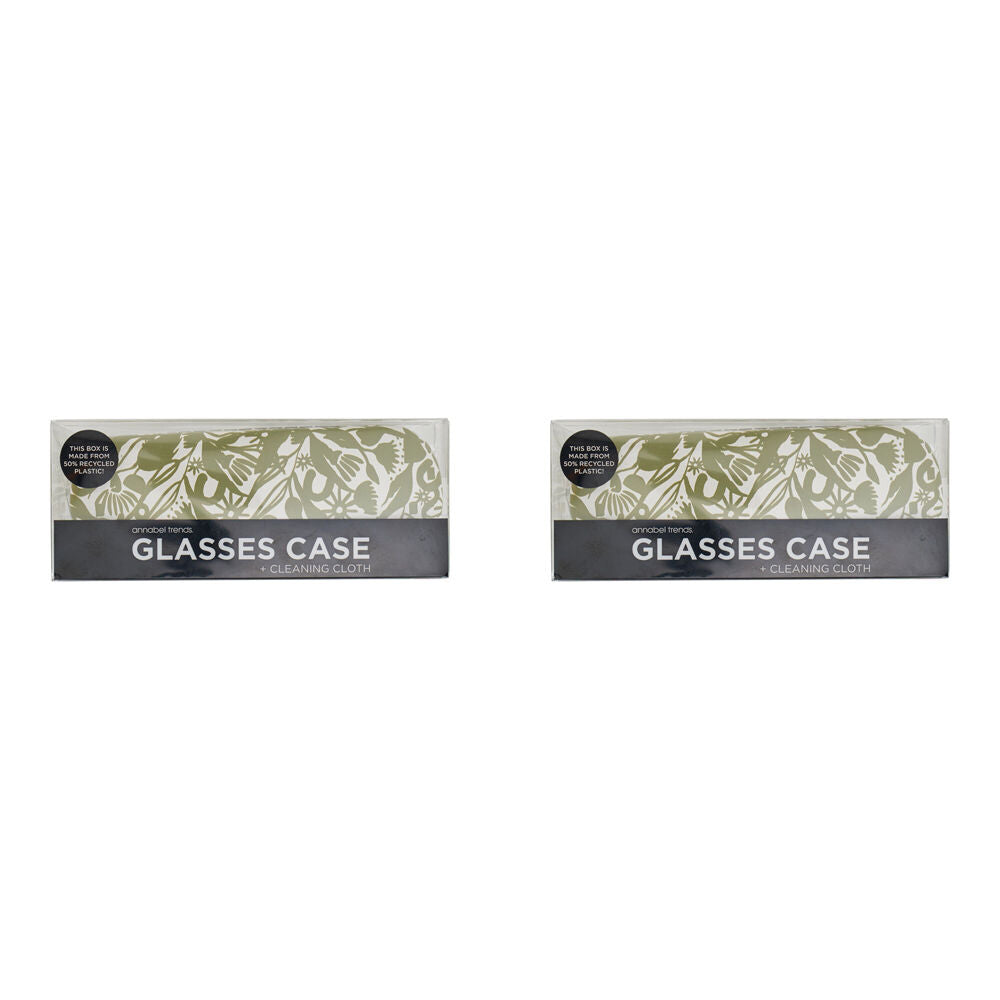 2PK Annabel Trends Glasses Case/Cloth Combo 15cx6cm - Abstract Gum