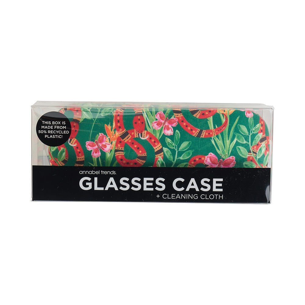 2PK Annabel Trends Glasses Case/Cloth Combo 15cx6cm - Jungle Snake
