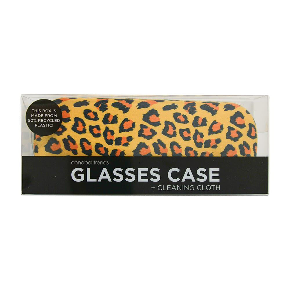 2PK Annabel Trends Glasses Case/Cloth Combo 15cx6cm - Ocelot