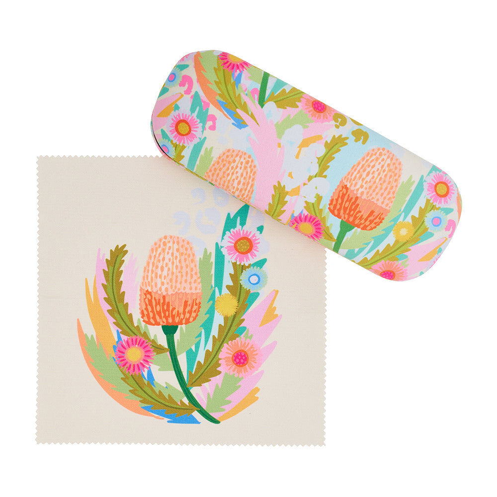 2PK Annabel Trends Glasses Case/Cloth Combo 15cx6cm - Paper Daisy