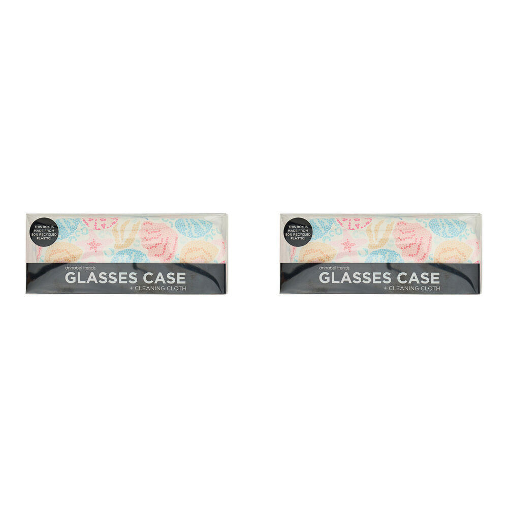 2PK Annabel Trends Glasses Case/Cloth Combo 15cx6cm - Shelly Beach