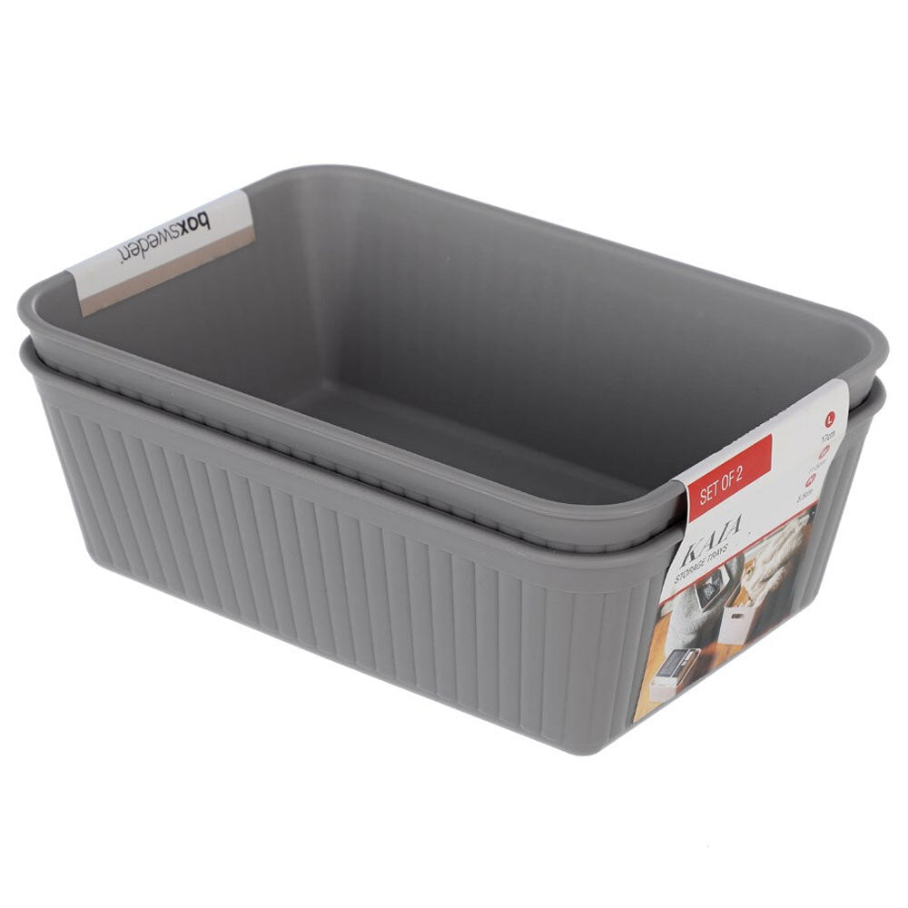 2PK Boxsweden 17x11cm Kaia Storage Trays - Assorted