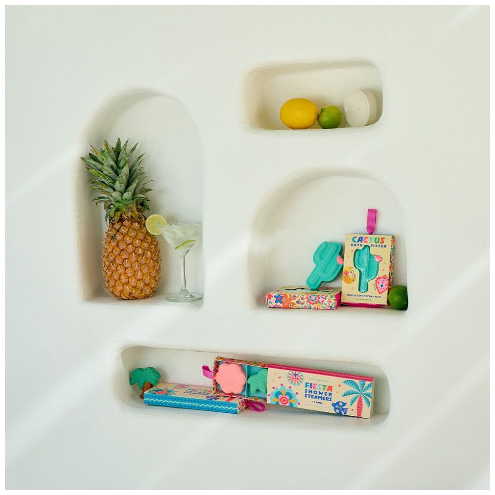3PK Annabel Trends 120g Mint & Lime Scented Bath Fizzer 3y+ Cactus Shaped