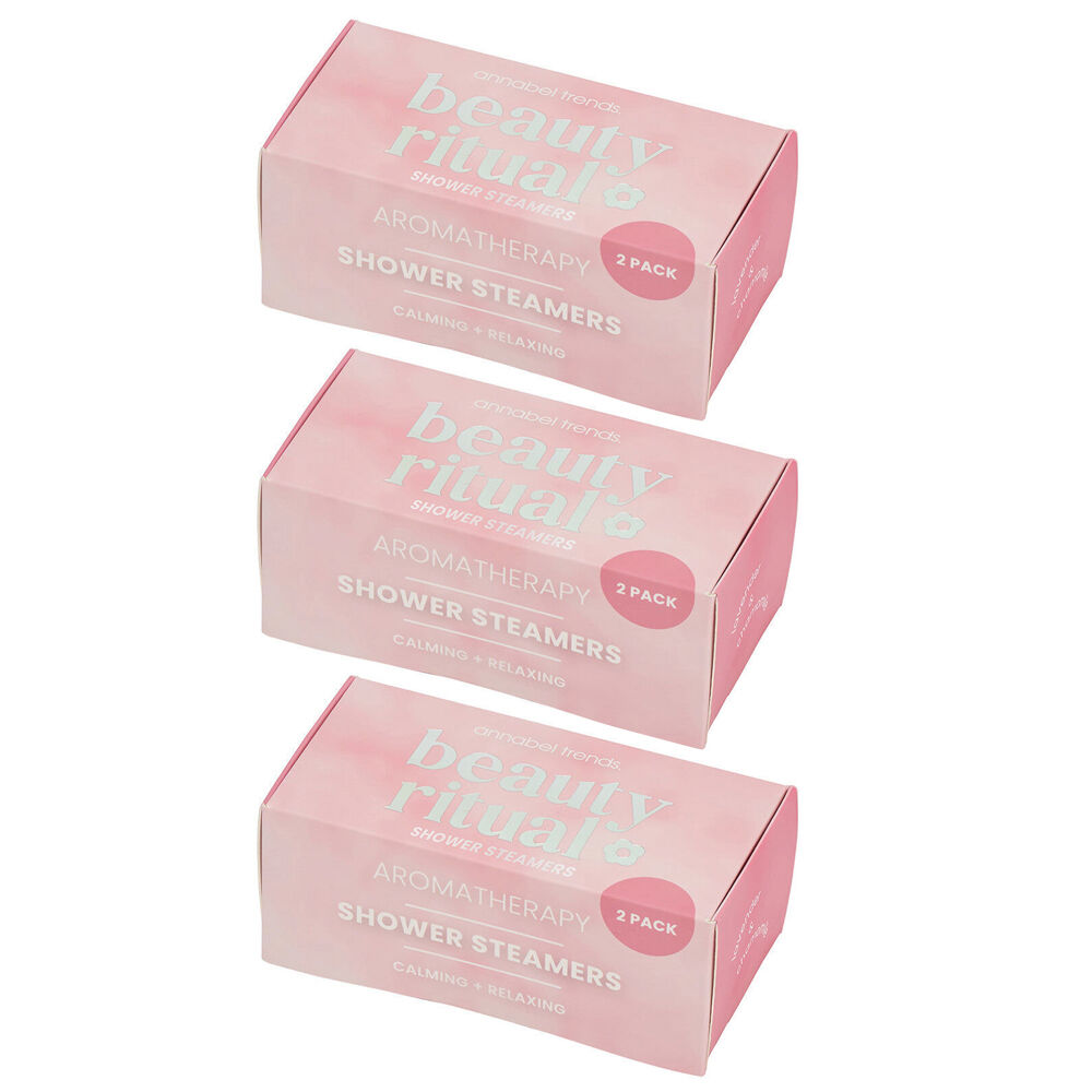 3x 2pc Annabel Trends Beauty Ritual Shower Steamer Lavender & Chamomile
