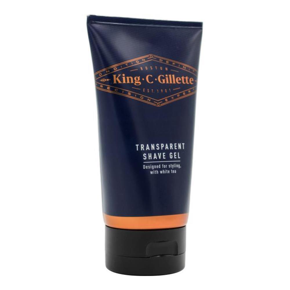 6PK King. C. Gillette Mens Transparent Shave Gel 150ml