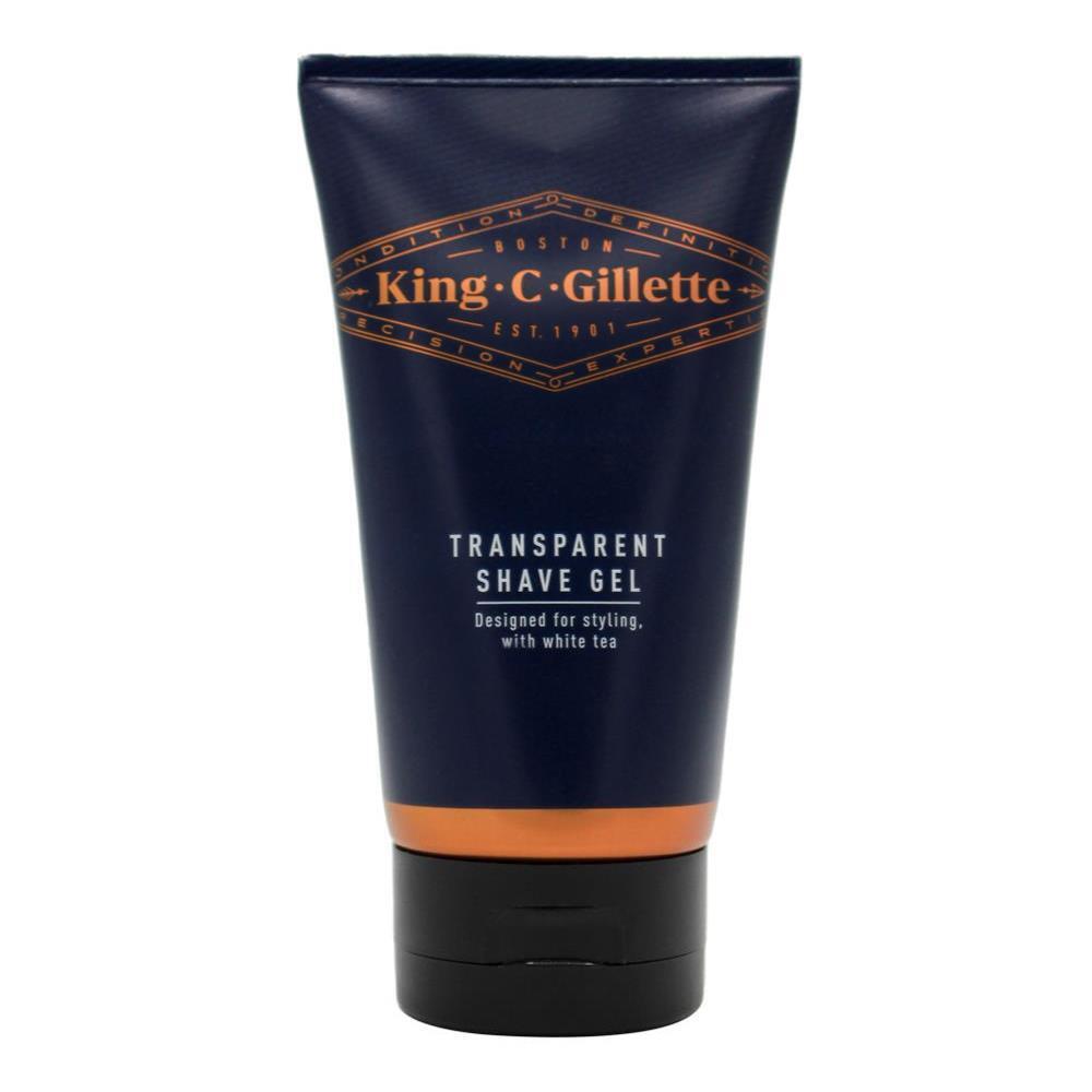 6PK King. C. Gillette Mens Transparent Shave Gel 150ml