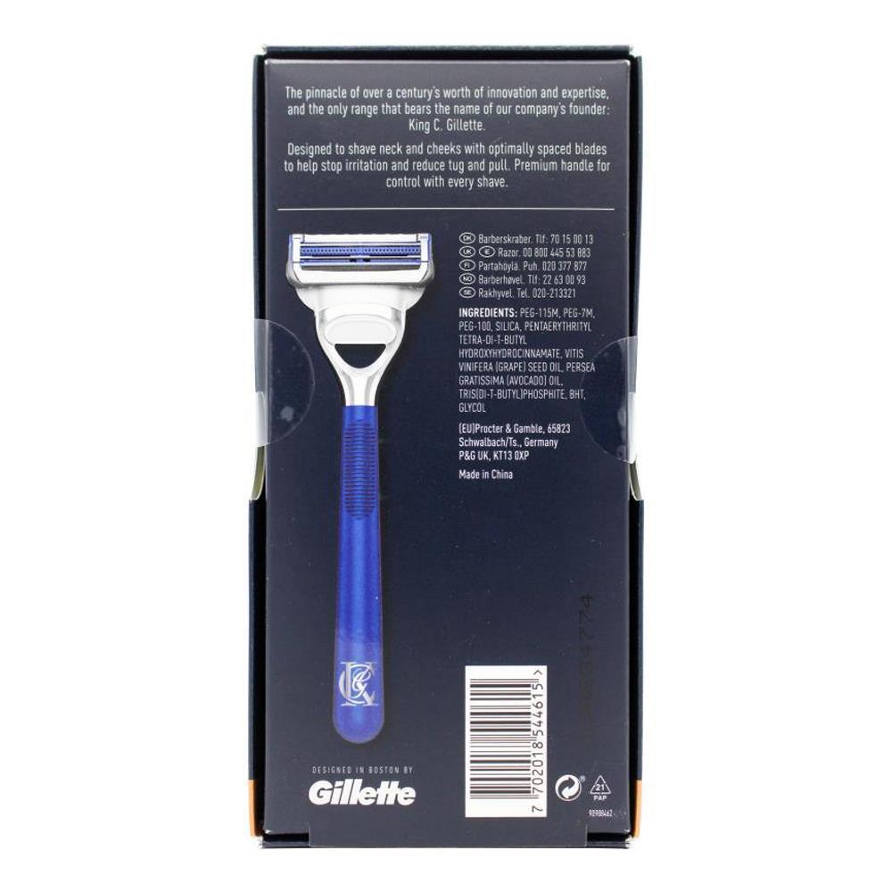 12PK King. C. Gillette Neck Razor For Neck And Cheeks with Refill