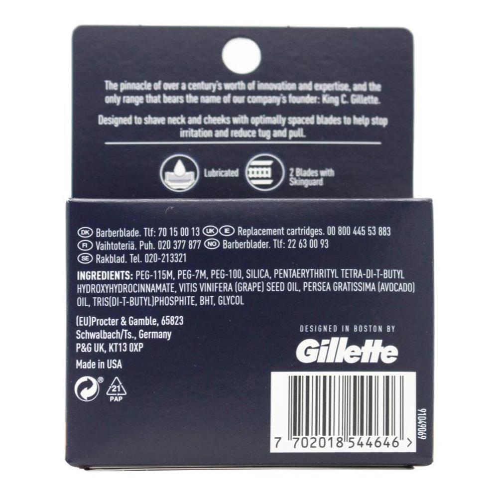 36pc King. C. Gillette Neck Shaving Razor Blade Refill