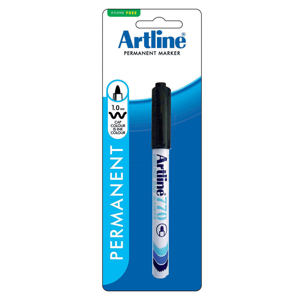 2PK Artline 1.0mm Freezer Bag Marker - Black