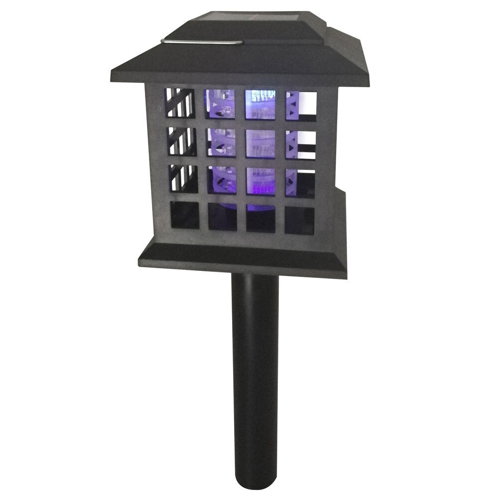 4pc 25th Hour 12cm Solar Mozzie Zapper Insect Killer Black