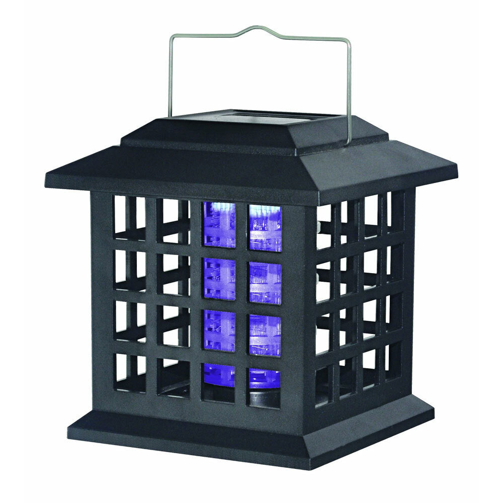 4pc 25th Hour 12cm Solar Mozzie Zapper Insect Killer Black