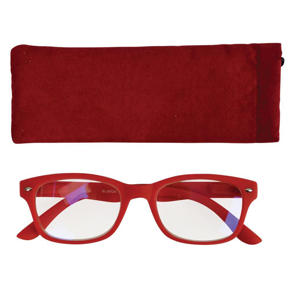 2PK Annabel Trends iSee Reader Optical Eyewear Blue Light +0 - Red