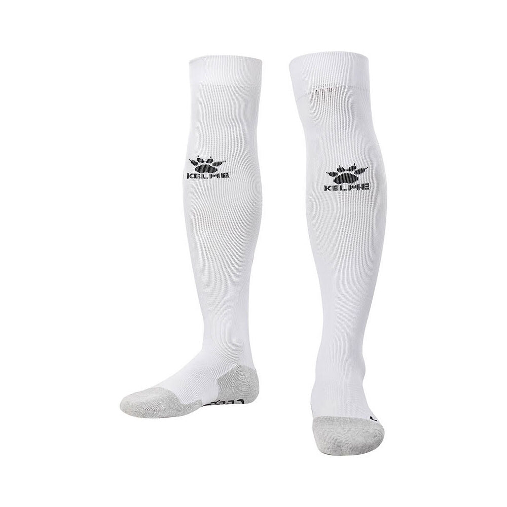 Kelme Sport Full-Length Football Soccer Grip Socks Anti Slip White/Black