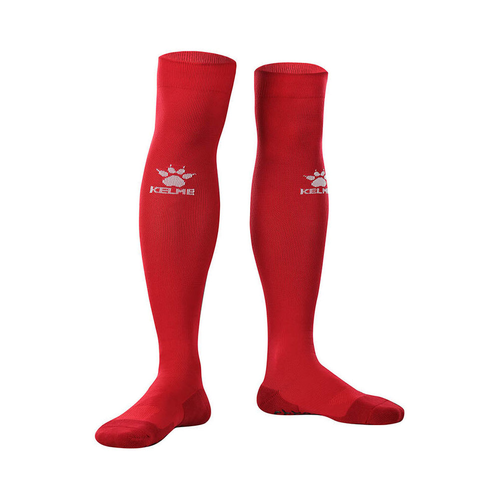 Kelme Sport Full-Length Football Soccer Grip Socks Anti Slip Red/White