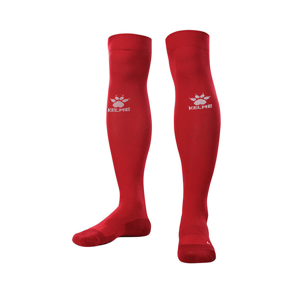 2PK Kelme Sport Full-Length Football Soccer Grip Socks Anti Slip Red/White