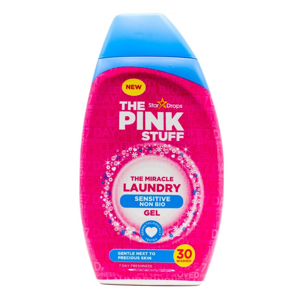 2PK The Pink Stuff 900ml Laundry Gel Miracle Laundry Sensitive Non Bio Clean