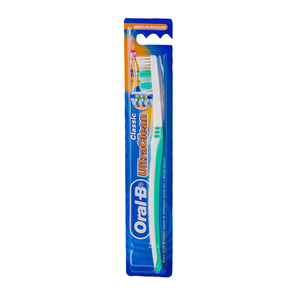 12PK Oral B Ultra Clean Toothbrush Assorted Medium Dental Care