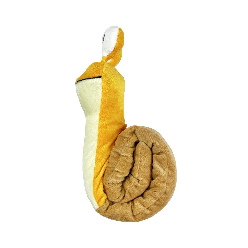 2PK Rosewood Snail Rolled Soft Plush Pet/Dog Training/Activity Toy Fun Play Yellow