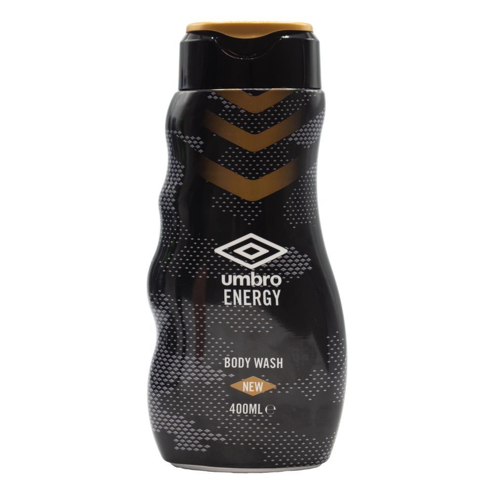 6PK Umbro 400ml Body Wash Liquid Shower Gel For Men Energy