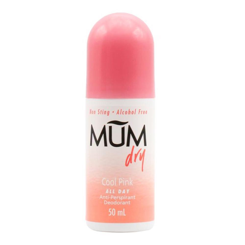 12PK Mum 50ml Roll On Anti-Perspirant Deodorant - Cool Pink