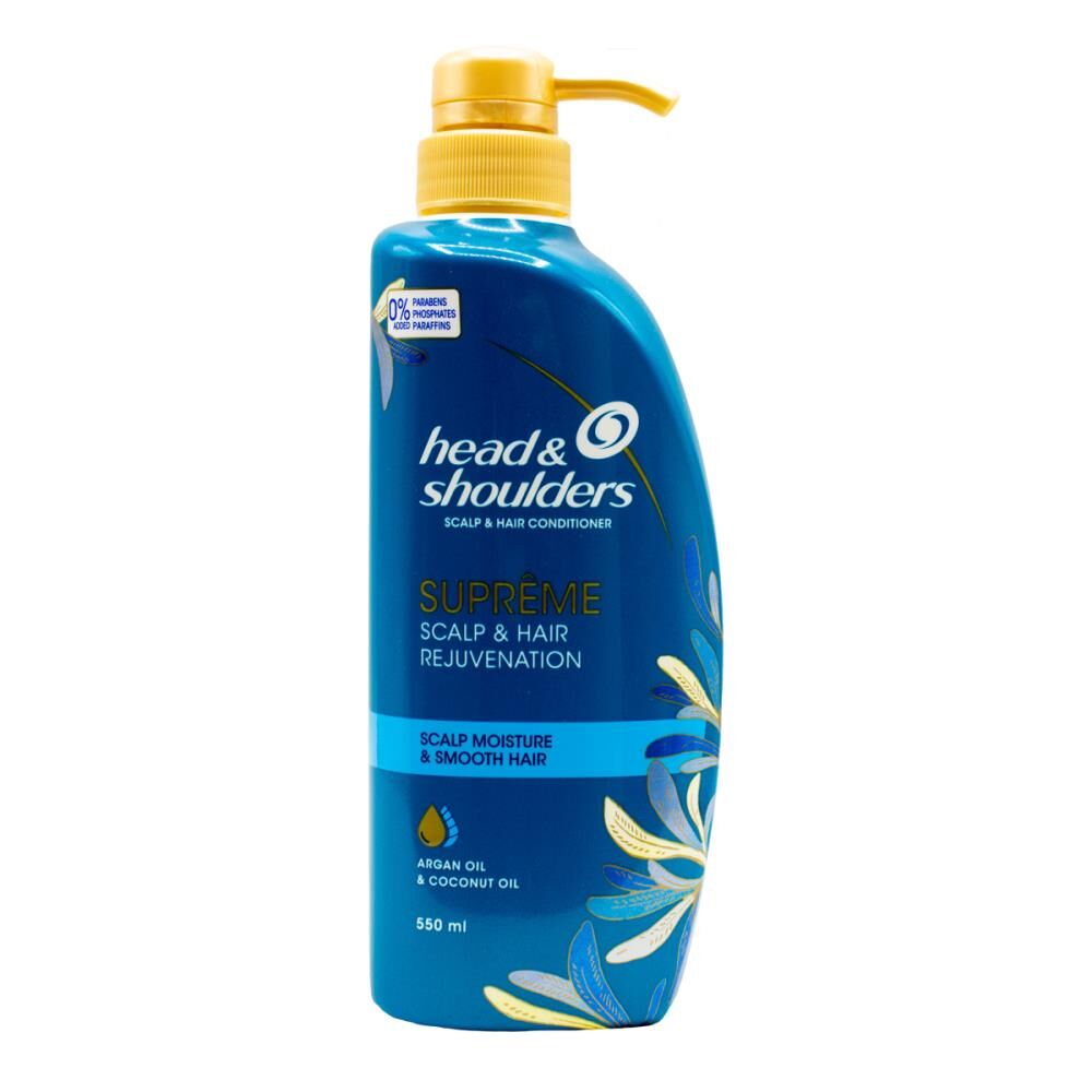 6PK Head & Shoulders 550ml Conditioner Supreme Moisture w/ Argan Creme