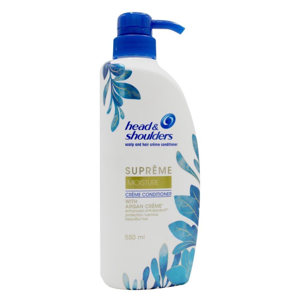 6PK Head & Shoulders 550ml Conditioner Supreme Moisture w/ Argan Creme