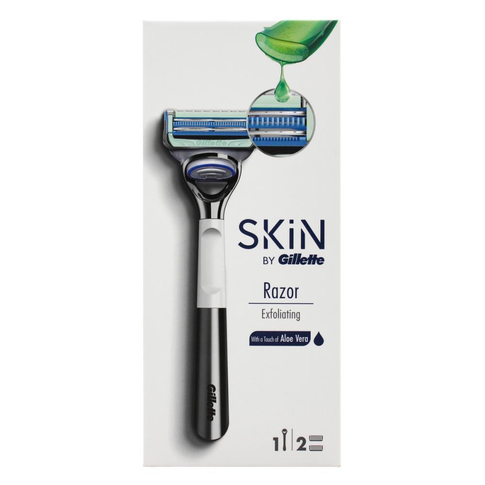 9pc Skin By Gillette Exfoliating Razor + 2 Blade Refills