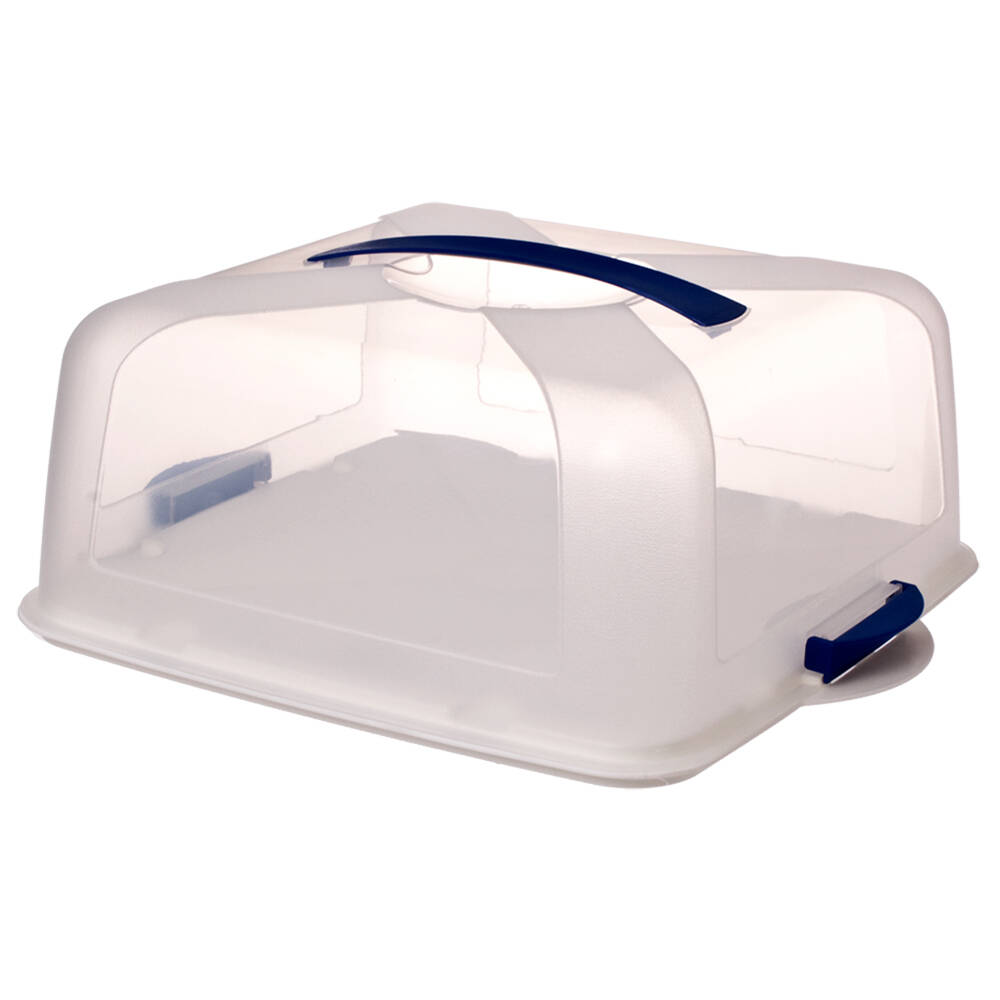2PK Clip Fresh Square Cake Saver Airtight Container - Clear