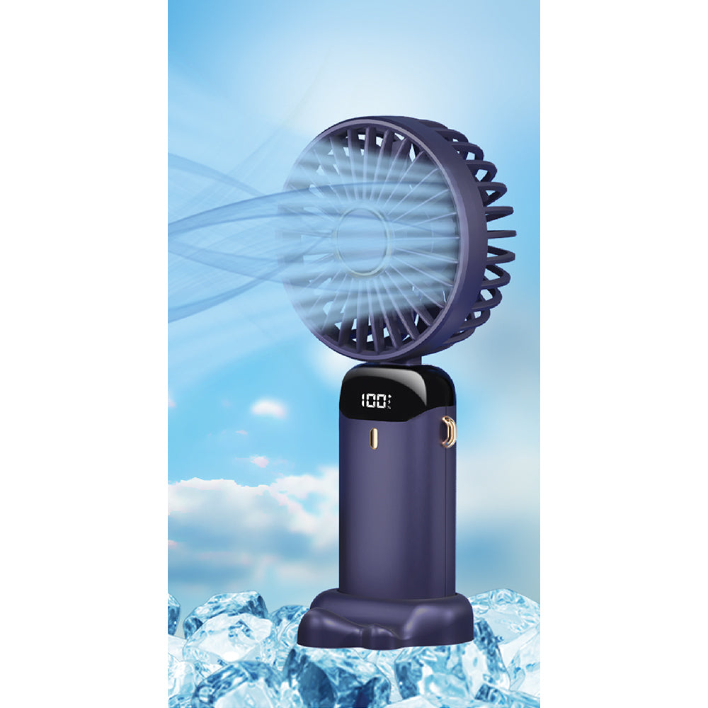 2PK Koolmaxx 3 in 1 Rechargable Ultra Adjustable Fan Blue