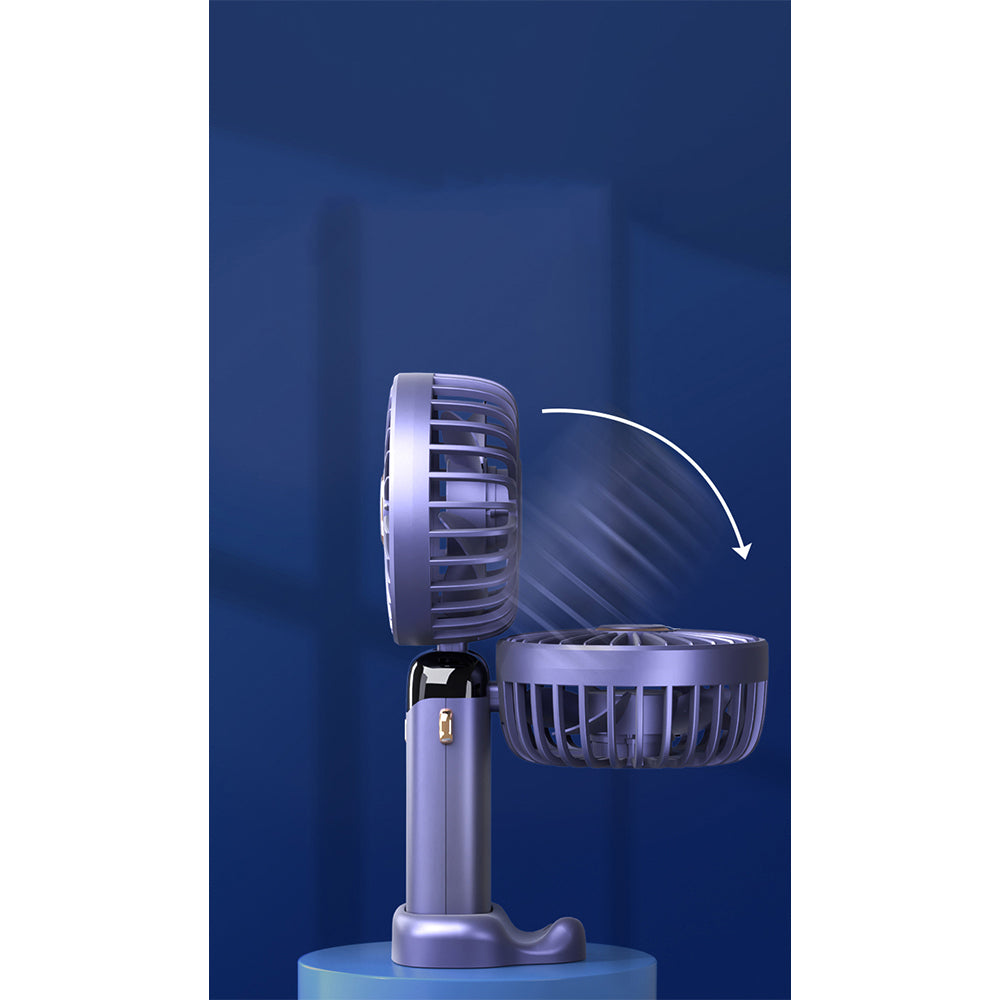 2PK Koolmaxx 3 in 1 Rechargable Ultra Adjustable Fan Blue