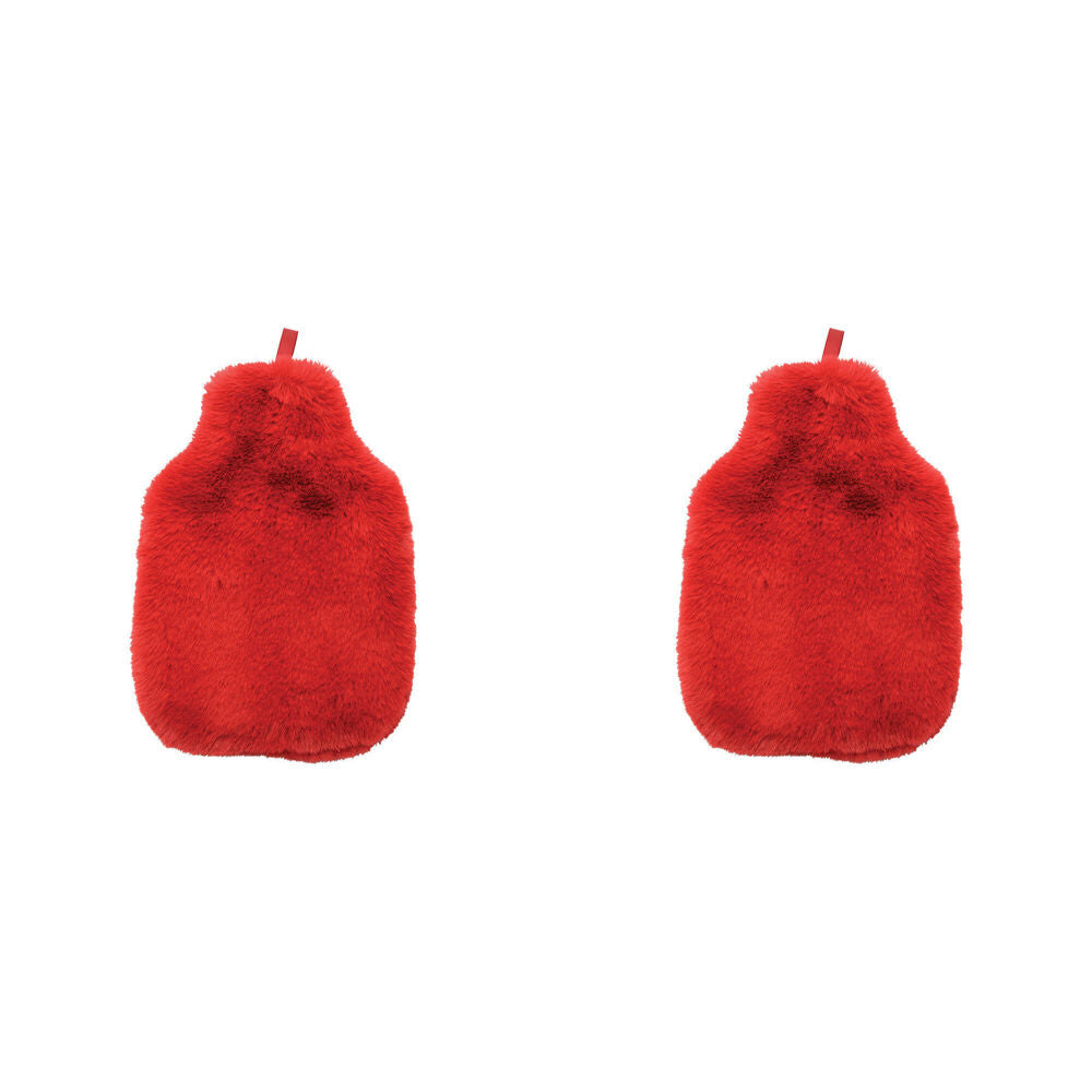 2PK Annabel Trends Cosy Luxe Hot Water Bottle Cover 37x23cm - Cherry